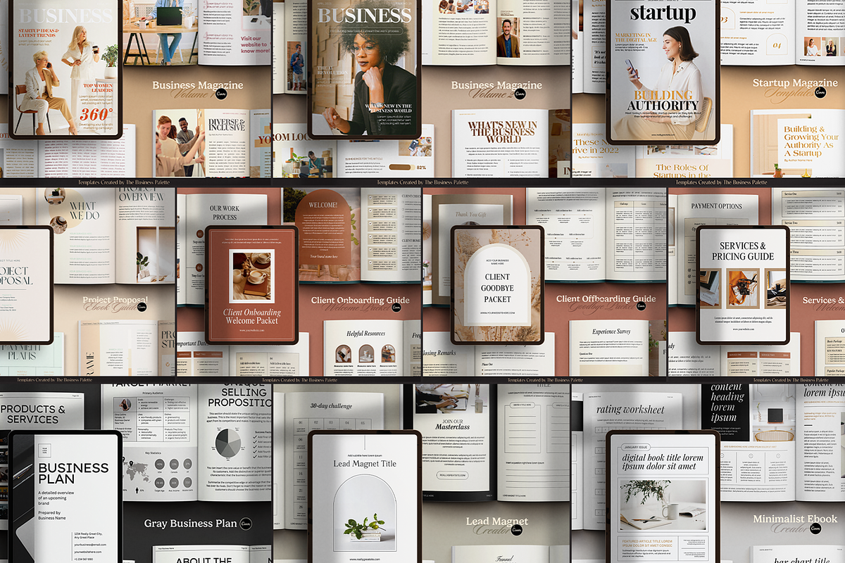 10 Ebooks Bundle Canva Templates, a Marketing Template by Creatif Foundry (Photo 7 of 9)
