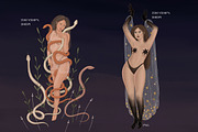 LUNALOGIA. Cosmic goddesses, a Person Illustration by Chikovnaya (Thumbnail 8 of 14)