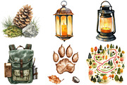 Watercolor Autumn Hike Clipart, an Illustration by Craft Nest (Thumbnail 5 of 6)