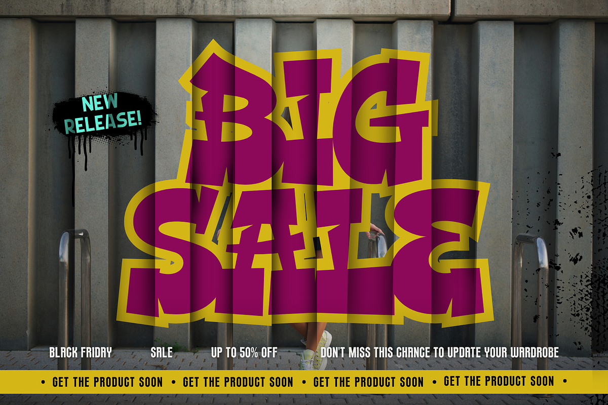 Bold Blast - Urban Graffity Font, a Handwritten Font by Sronstudio (Photo 7 of 16)