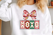 XOXO Valentine PNG, Pink Bow Xoxo, an Illustration by Designking (Thumbnail 5 of 6)