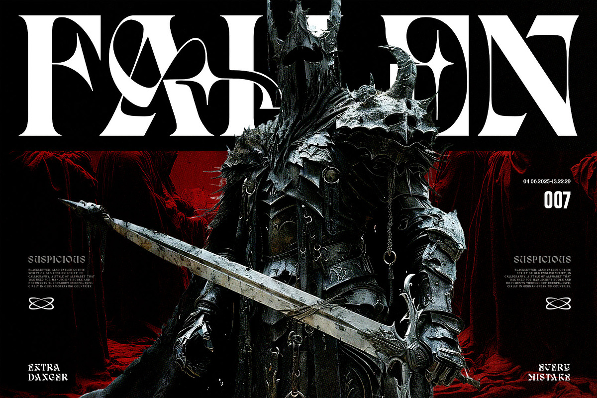 Dark Reborn Typeface, a Blackletter Font by alit design (Photo 18 of 20)