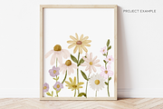 Watercolor Wild Flower Clipart, a Decorative Illustration by Murphy & Frank (Thumbnail 9 of 9)