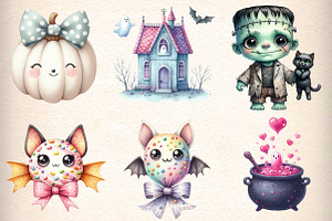 Cute Halloween Sublimation Clipart