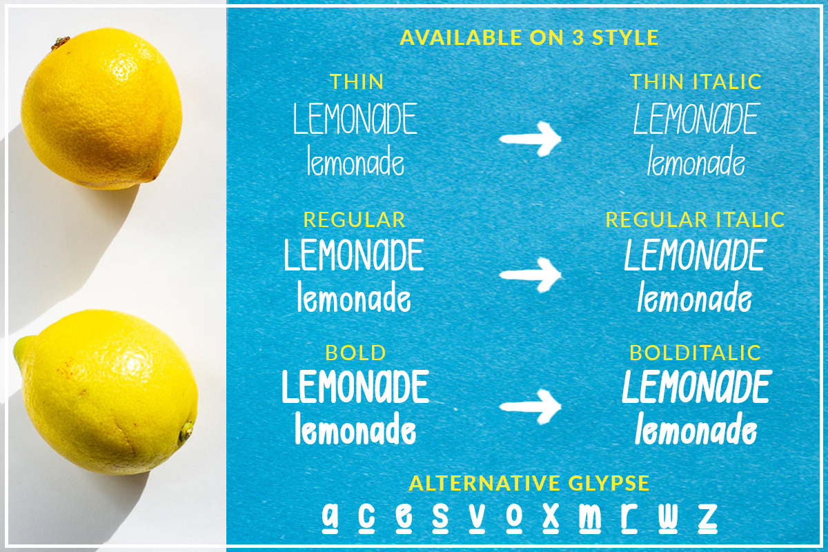 Lemonade & Toon, a Script Font by BringTypeStudio (Photo 3 of 7)