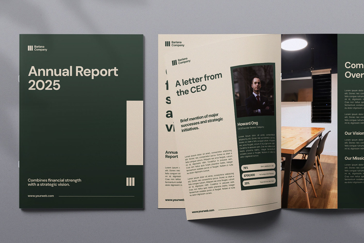 Barlana Annual Report, a Magazine Template by Portocraft (Photo 1 of 6)