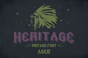 Heritage Vintage Label Typeface