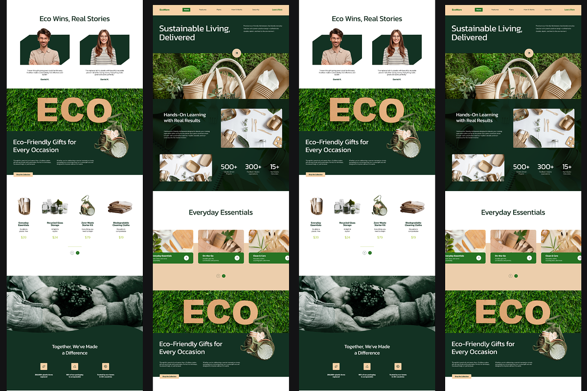 Figma Ecommerce Landing Page, a Landing Page Template by Musara (Photo 5 of 5)