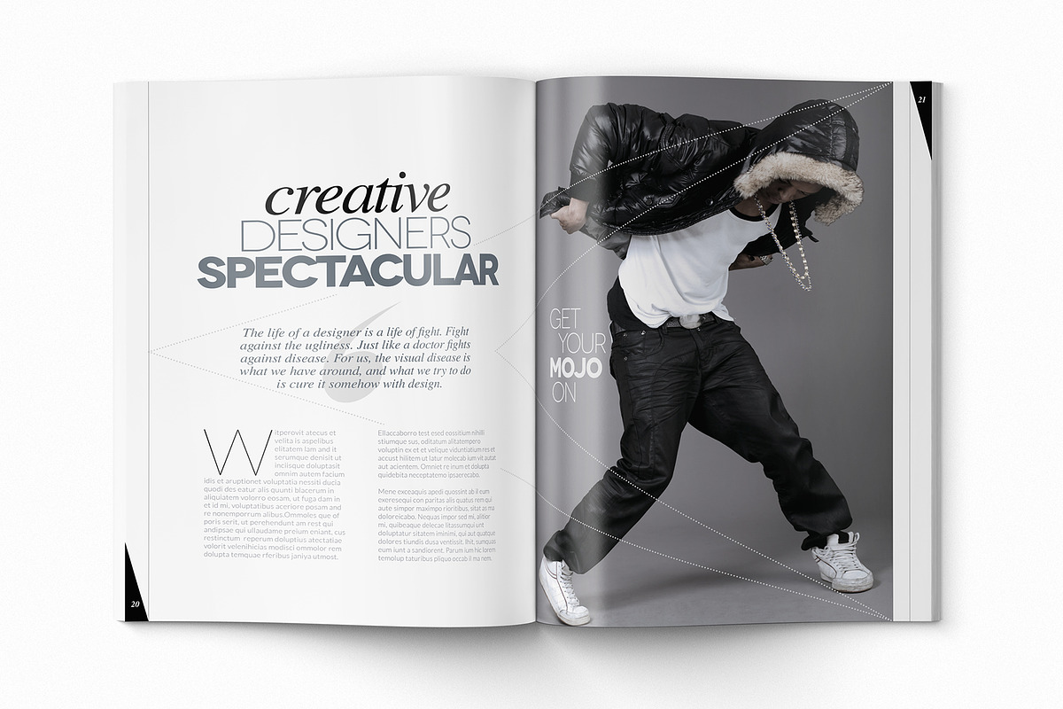 Magazine Template InDesign 12, a Magazine Template by Love Graphic Design (Photo 4 of 20)