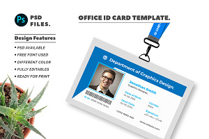 Creative Office ID Card Template, a Card Template by GoodShape