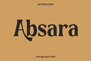 Absara - Vintage Serif Font, a Serif Font by Luna Shop (Thumbnail 1 of 5)