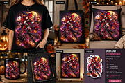 Midnight Moon Witch, a Seasonal Illustration by HyeRi (Thumbnail 2 of 4)