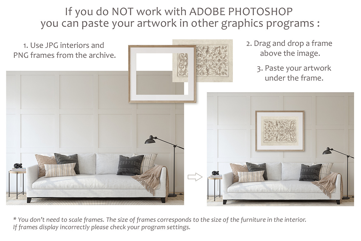 GRASIE'S HOME Wall&Frame Mockups, a Poster Template by MyHomeMockups (Photo 11 of 12)