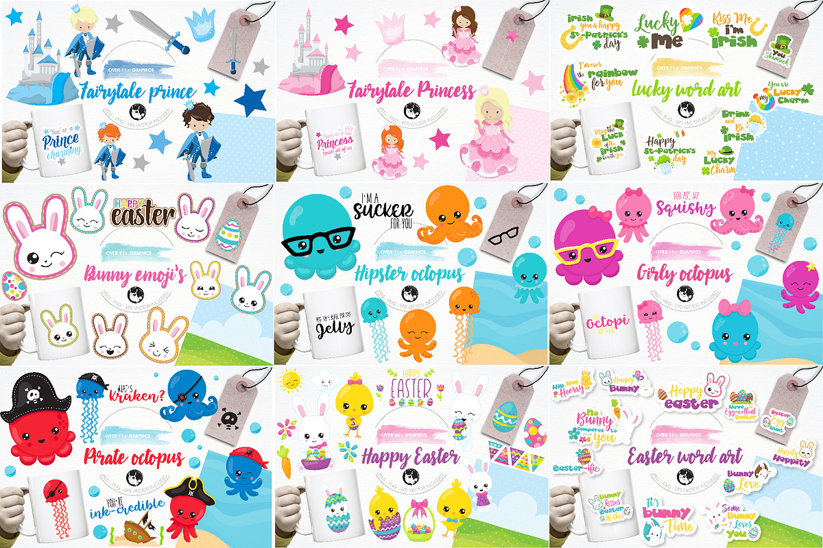 4000 in 1 - GRAPHIC GIANT BUNDLE, an Illustration by PrettyBundles (Photo 11 of 22)