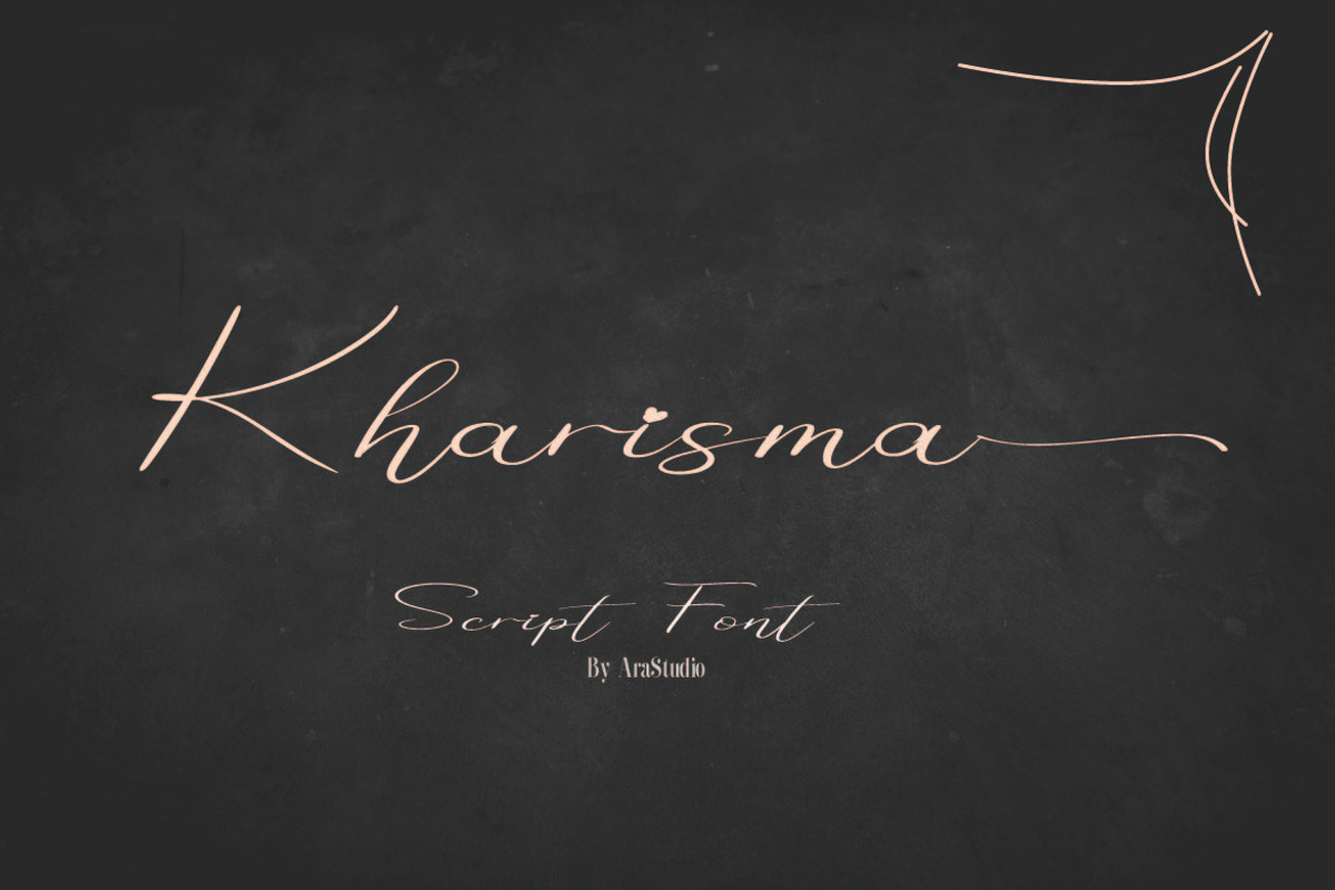 Kharisma, a Script Font by AleraStudio (Photo 1 of 6)