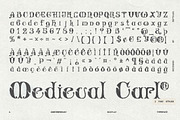Medieval Curl Typeface, a Handwritten Font by softulka (Thumbnail 8 of 8)
