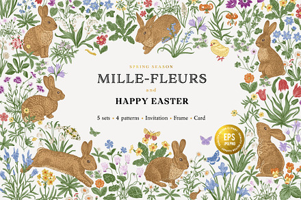 Mille-fleurs. Happy Easter