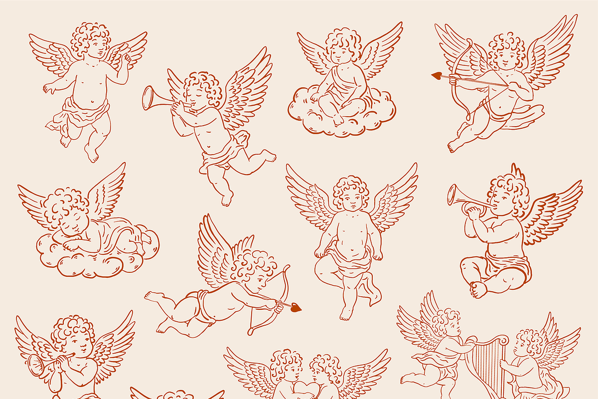 Whimsical Romantic Hand Drawn Set, a Decorative Illustration by Veronika Gotovceva (Photo 4 of 5)