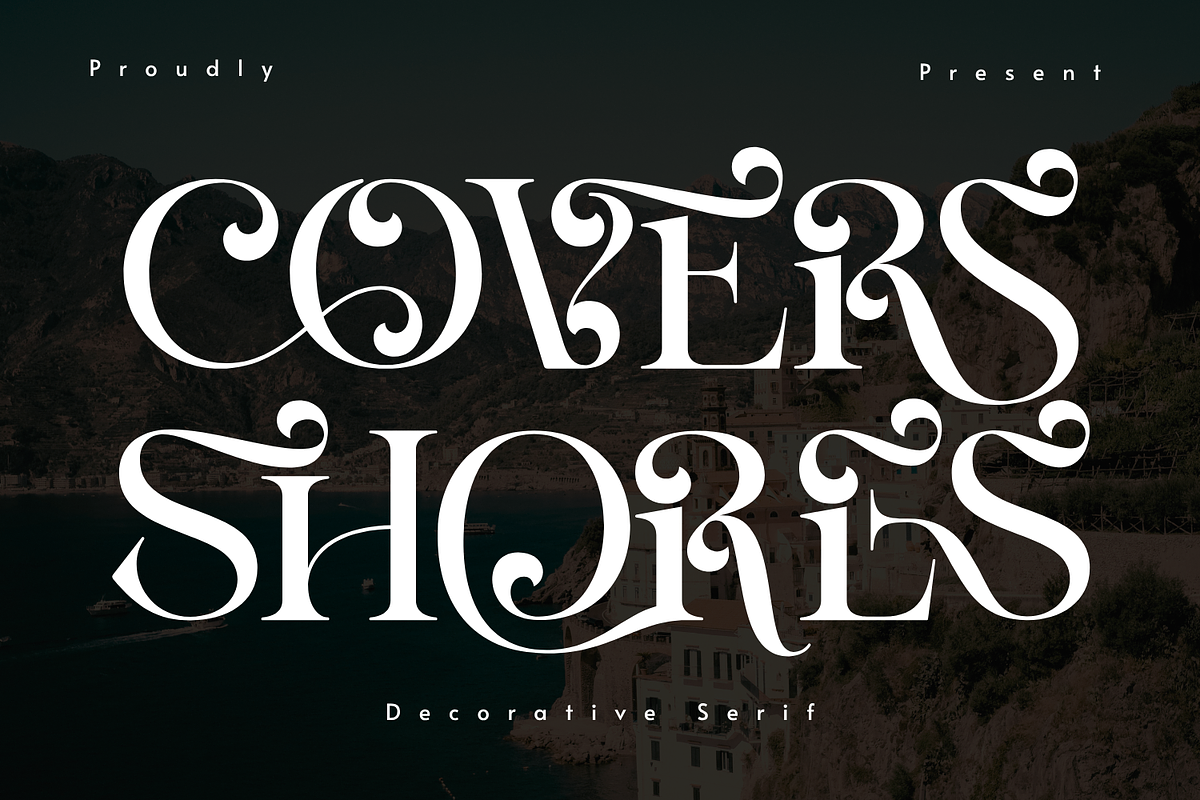 COVERS SHORES - ROMANTIC FONT, a Serif Font by 177Studio (Photo 1 of 8)