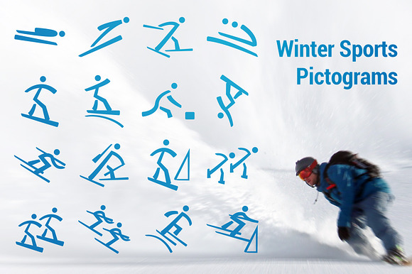 Winter Olympic Pictograms Font preview 4