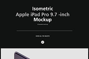 Isometric Apple iPad Pro 9.7 Mock-up, an iPhone Mockup by IsometricWorld (Thumbnail 8 of 12)