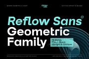 Reflow Sans | Modern & Geometric, a Sans Serif Font by Lettertype Studio (Thumbnail 1 of 15)