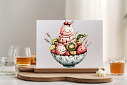 Whimsical Summer Ice Cream Clipart B, an Illustration by SVGArt (Thumbnail 7 of 9)