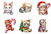 Kitten Christmas Clipart, an Illustration by DreamPrint404 (Thumbnail 5 of 6)