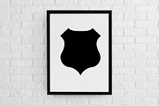 Badge Silhouette SVG, an Object Illustration by newminddesign (Thumbnail 2 of 3)