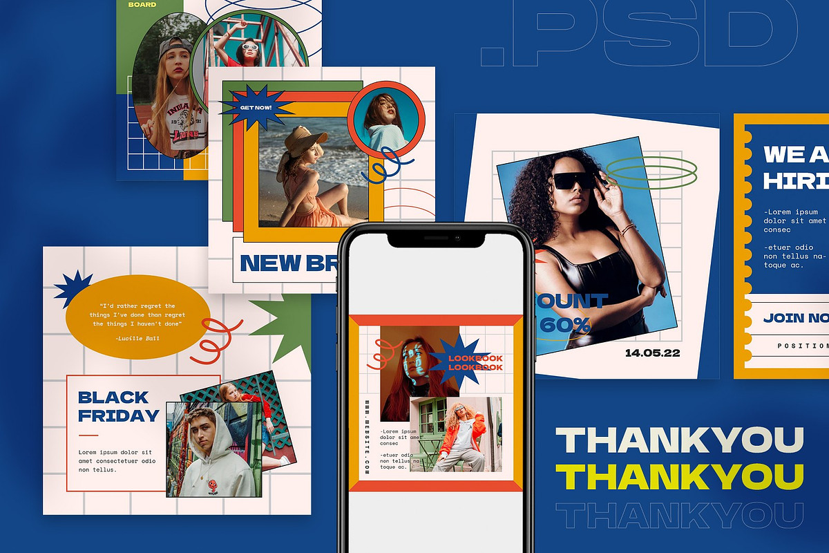 Misretro Social Media Template, a Social Media Template by Annora Studio (Photo 8 of 8)