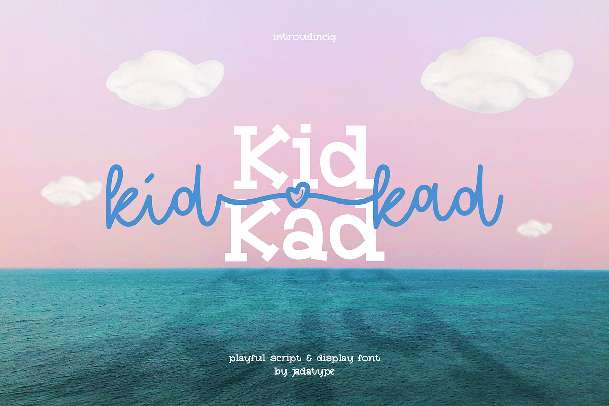 Kid Kad | Playful Duo Font, a Script Font by Jadatype.id (Photo 1 of 9)