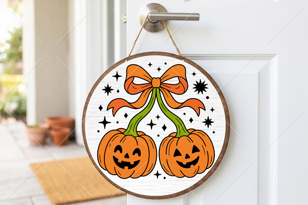 Halloween Pumpkin Bow Laser Cut SVG, an Object Graphic by Canvas Craft (Photo 2 of 3)