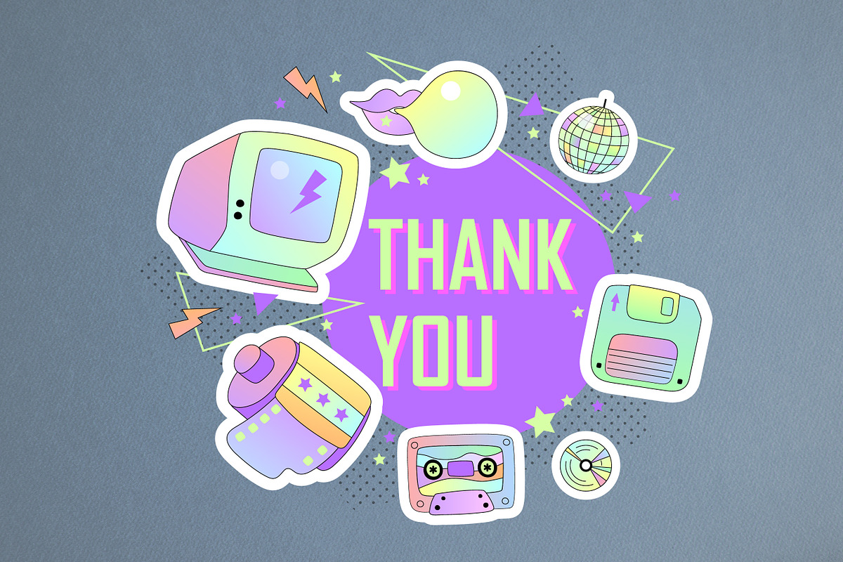 Retro vibes cliparts, vector., an Object Graphic by VaraNa Art (Photo 11 of 11)