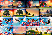 Patriotic Celebrations Wallpaper, a Background Graphic by Forhadx5 (Thumbnail 8 of 9)