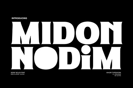 Midon - Serif Bold Modern, a Serif Font by Khoir