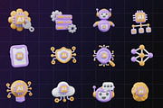 3D Artificial Intelligence Icon, an Object Graphic by Artnivora.Std (Thumbnail 4 of 4)