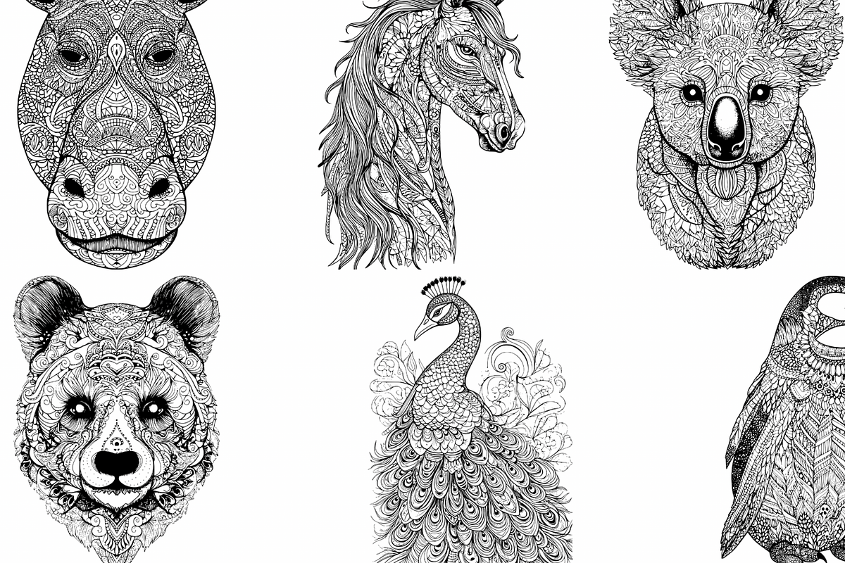 45 Mandala Animal Illustrations, a Graphic by WarmSoftAndCozy (Photo 8 of 9)