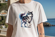 Watercolor Wolf  Sublimation Clipart, an Illustration by SVGArt (Thumbnail 2 of 7)