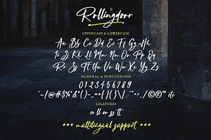 Rollingdoor - Signature Font