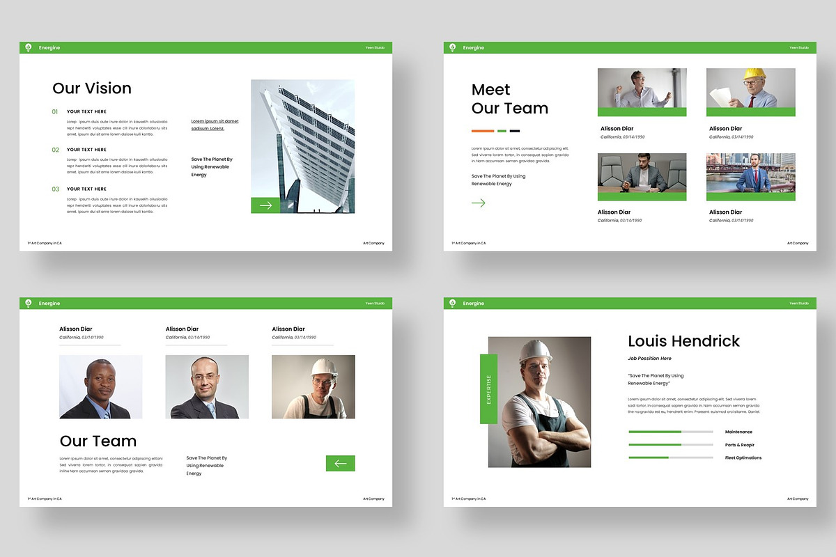 Energine - Solar & Renewable Energy, a Presentation Template by BumbleGraph Studio (Photo 2 of 9)