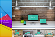 5 PSD Mockups - Interior Work Desk, an iPhone Mockup by Rebound  (Thumbnail 1 of 6)
