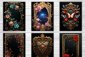 121 Gilded Black Book Covers