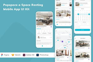 Popspace A Space Renting App UI Kit