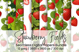 Strawberry Fields Seamless Papers