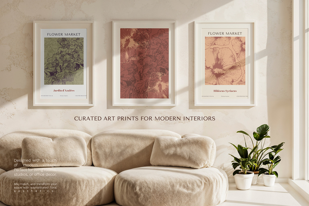 Flower Market: 23 Prints & Posters, a Poster Template by IuliiaSavko (Photo 2 of 12)