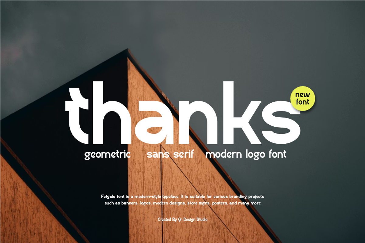 Fetgols - Modern Font, a Sans Serif Font by QR Design Studio (Photo 7 of 7)