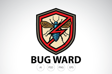 Bug Repel Logo Template