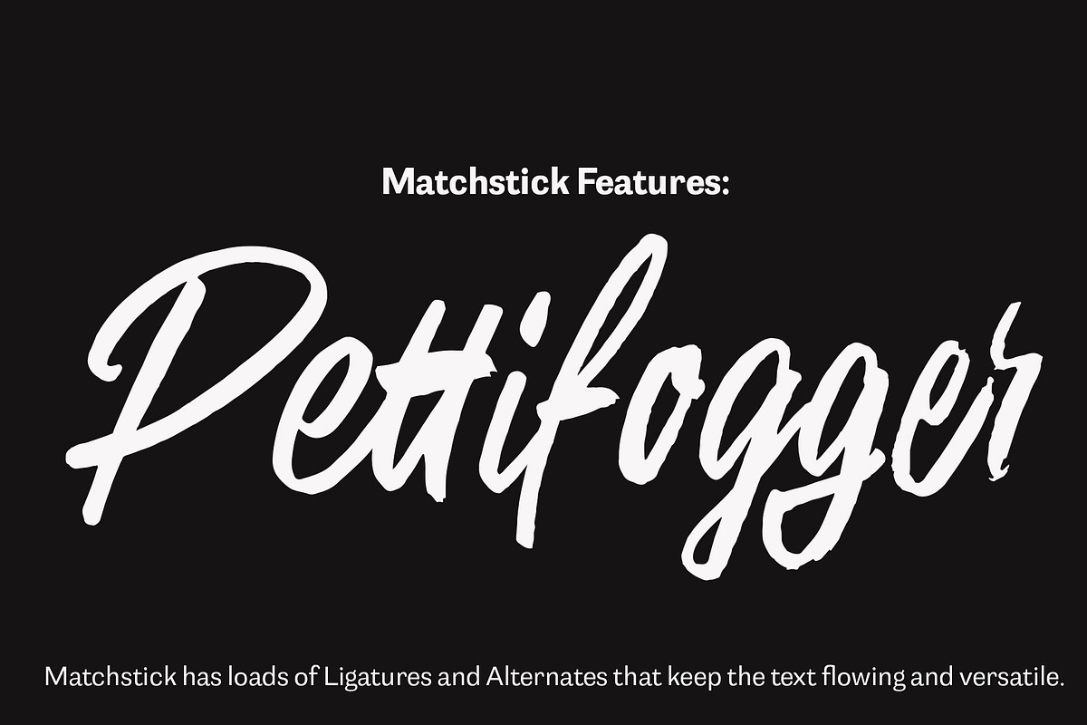 Matchstick Typeface preview 5