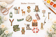 Vintage Summer Camp Sublimation, a Decorative Illustration by Artnoy (Thumbnail 7 of 18)