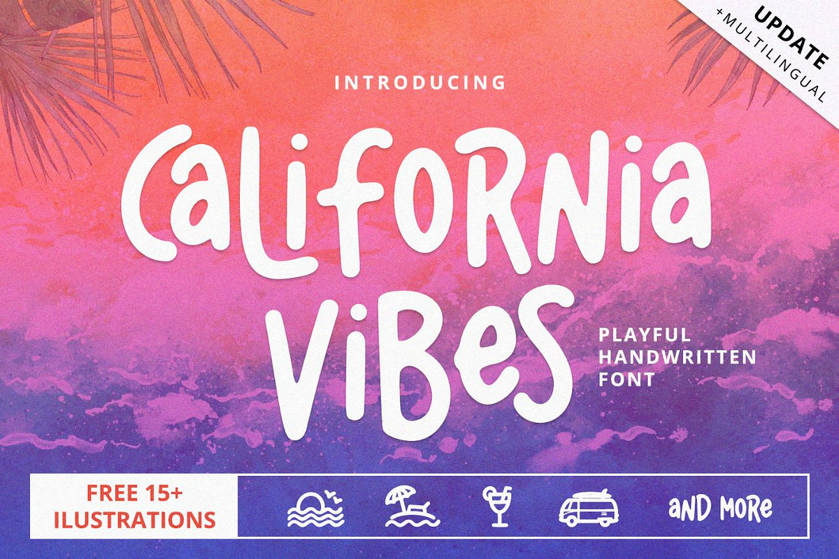 California Vibes - Playful Font, a Handwritten Font by Alpaprana (Photo 1 of 9)